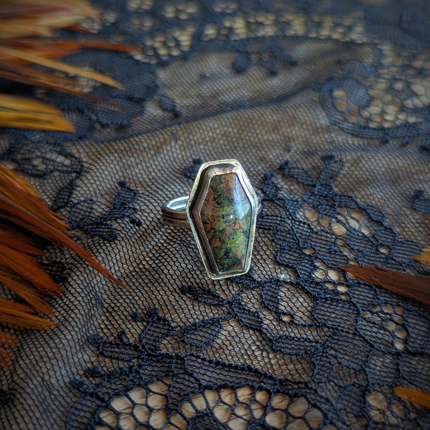 Unikite Coffin Ring- Size 8