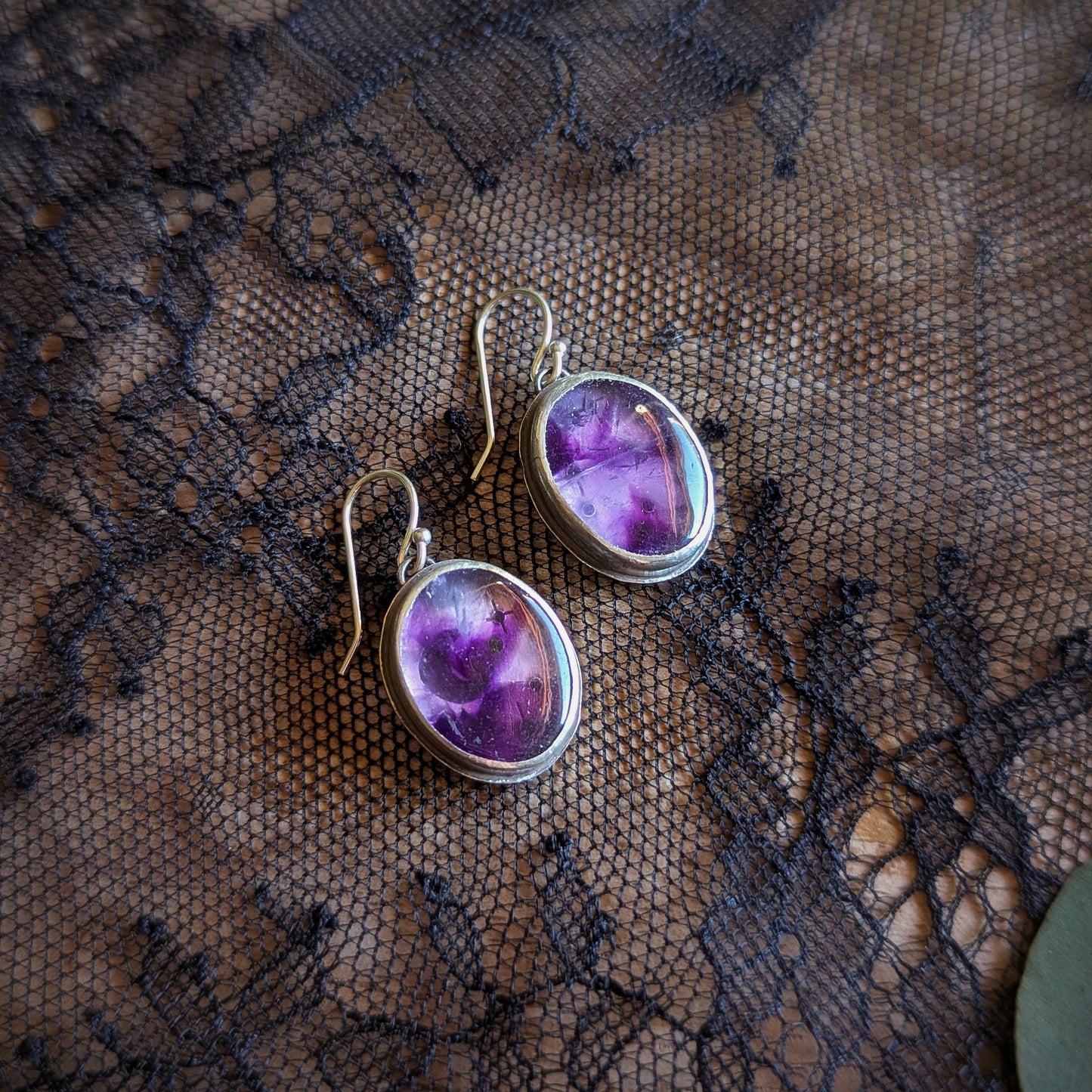 Amethyst Starry Night Earrings