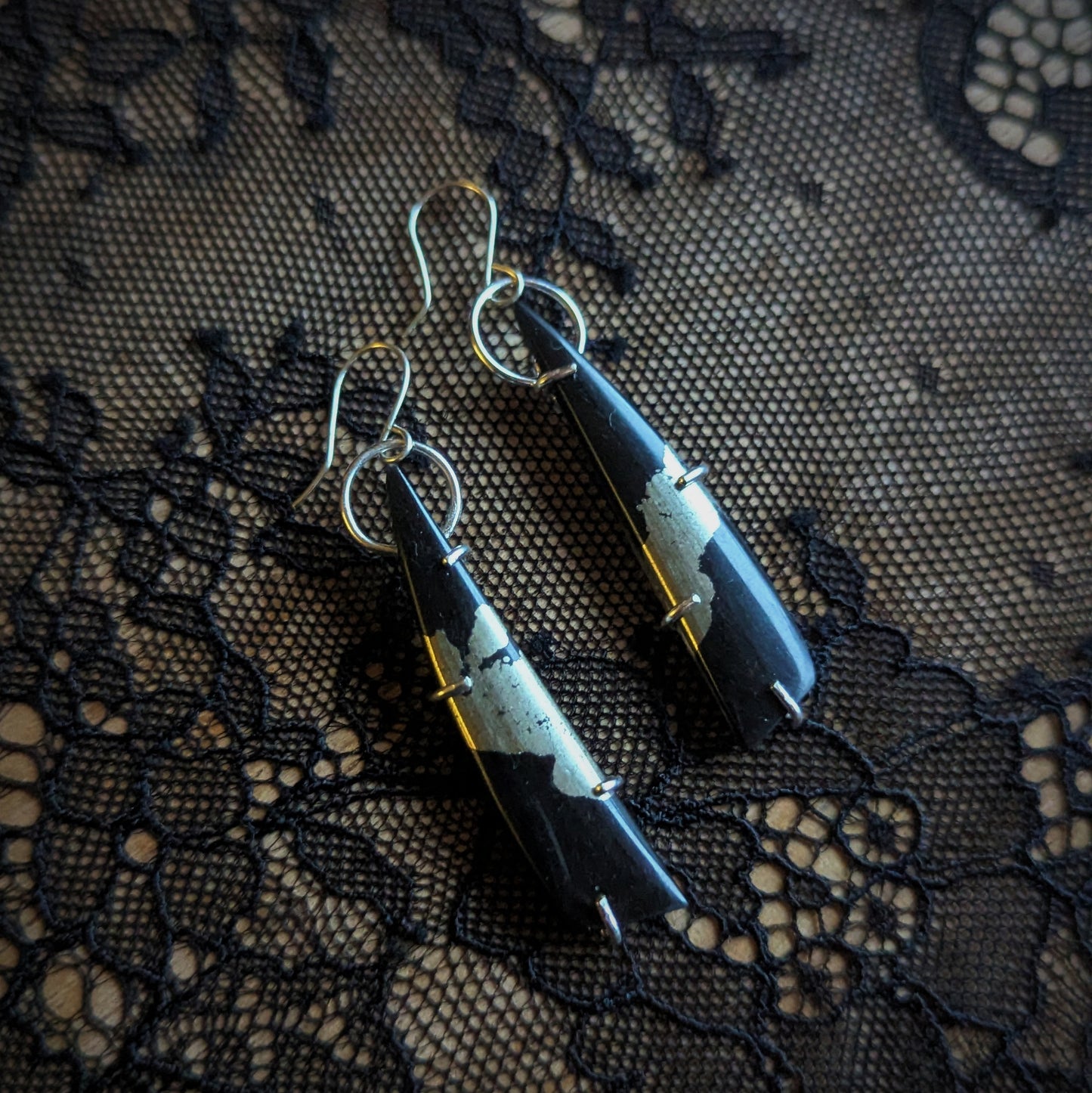 Chalcopyrite Statue Earrings