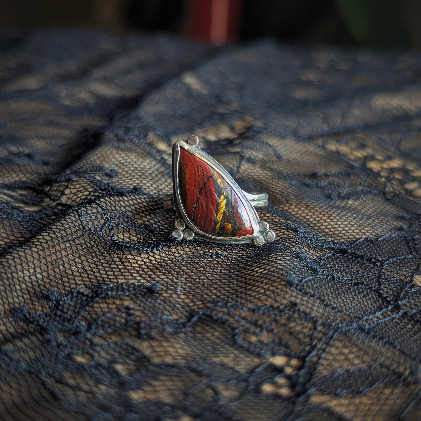 Tiger Iron Tilt Ring- Size 8