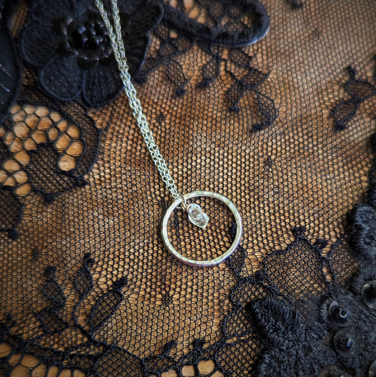 Herkimer Diamond Roundabout Necklace