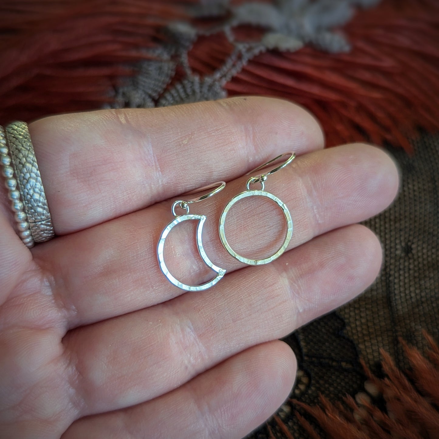 Multi Moon Earrings