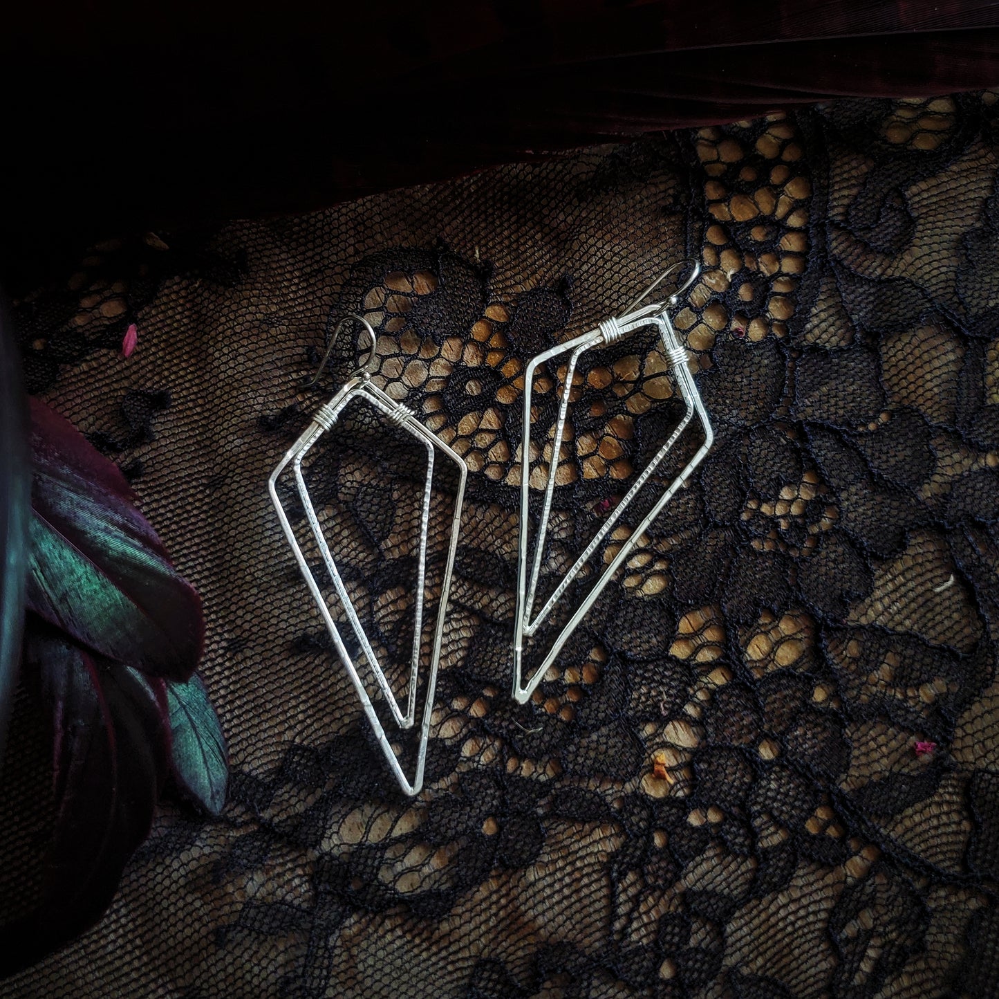 Double Diamond Earrings