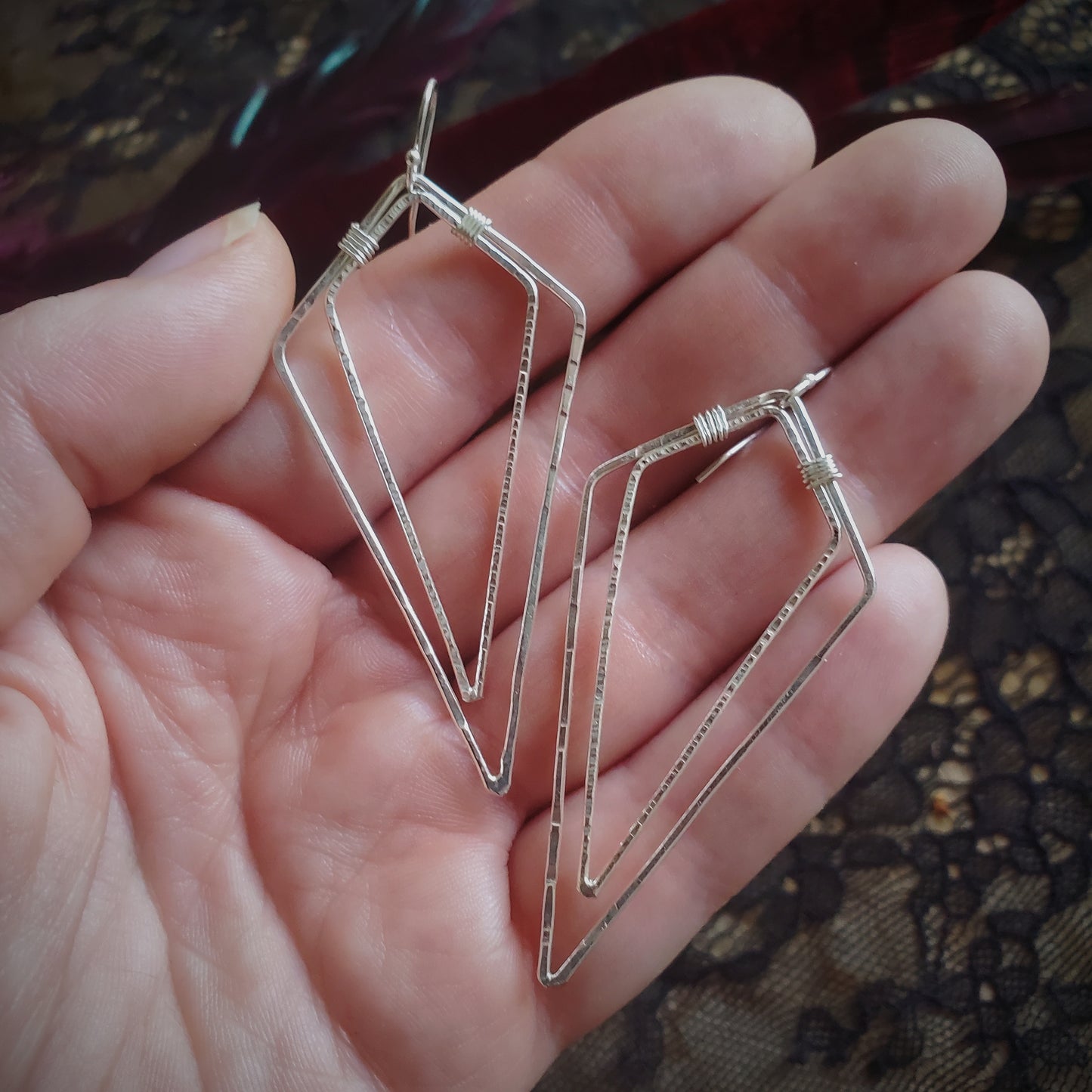 Double Diamond Earrings