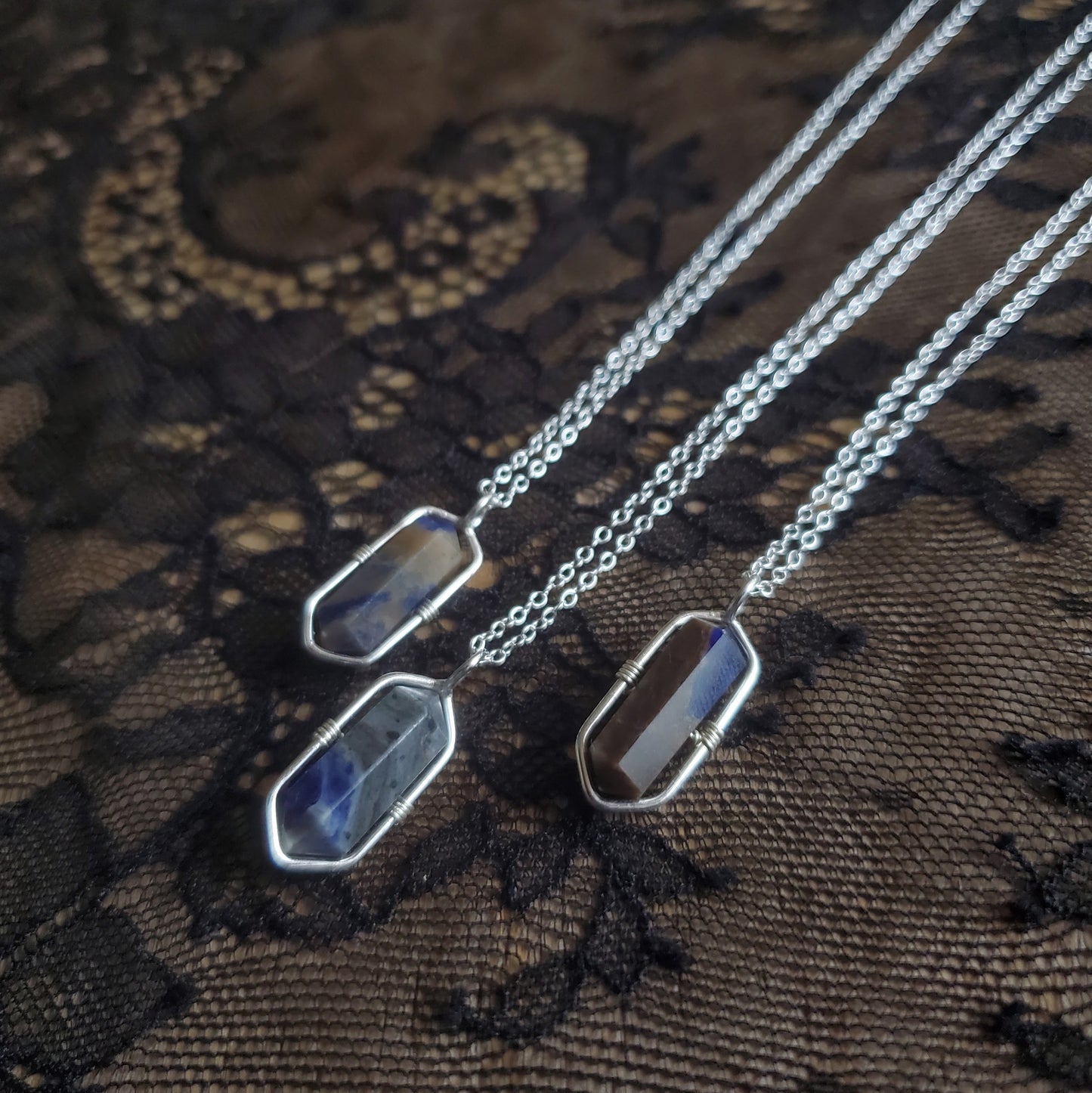Sodalite Pointe Necklace