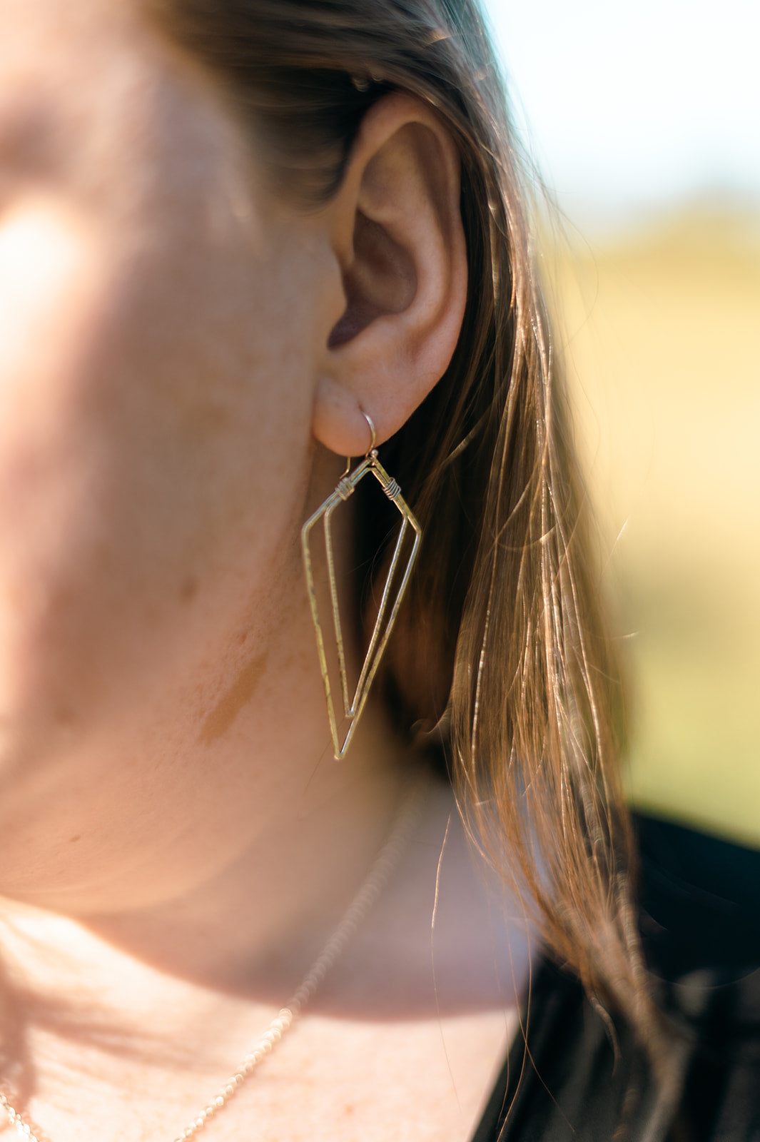 Double Diamond Earrings