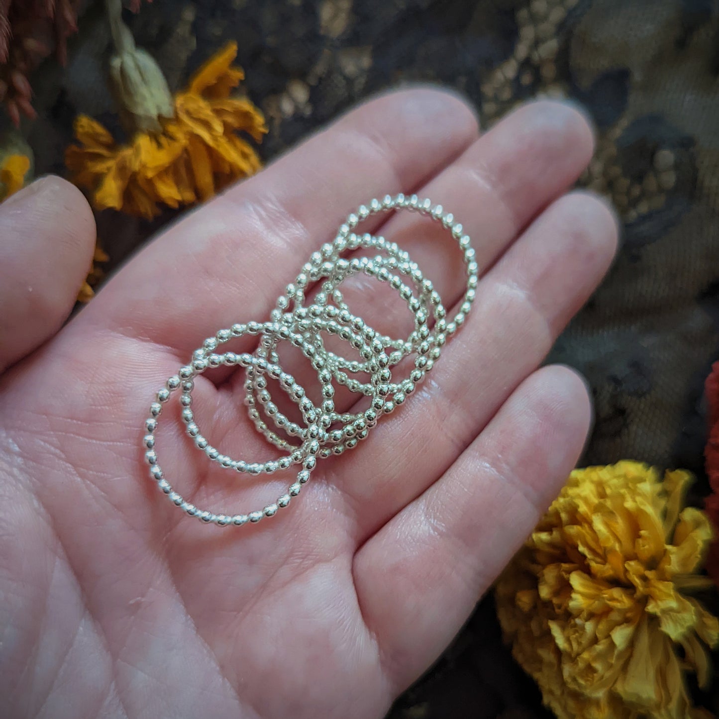 Beaded Stacking Ring