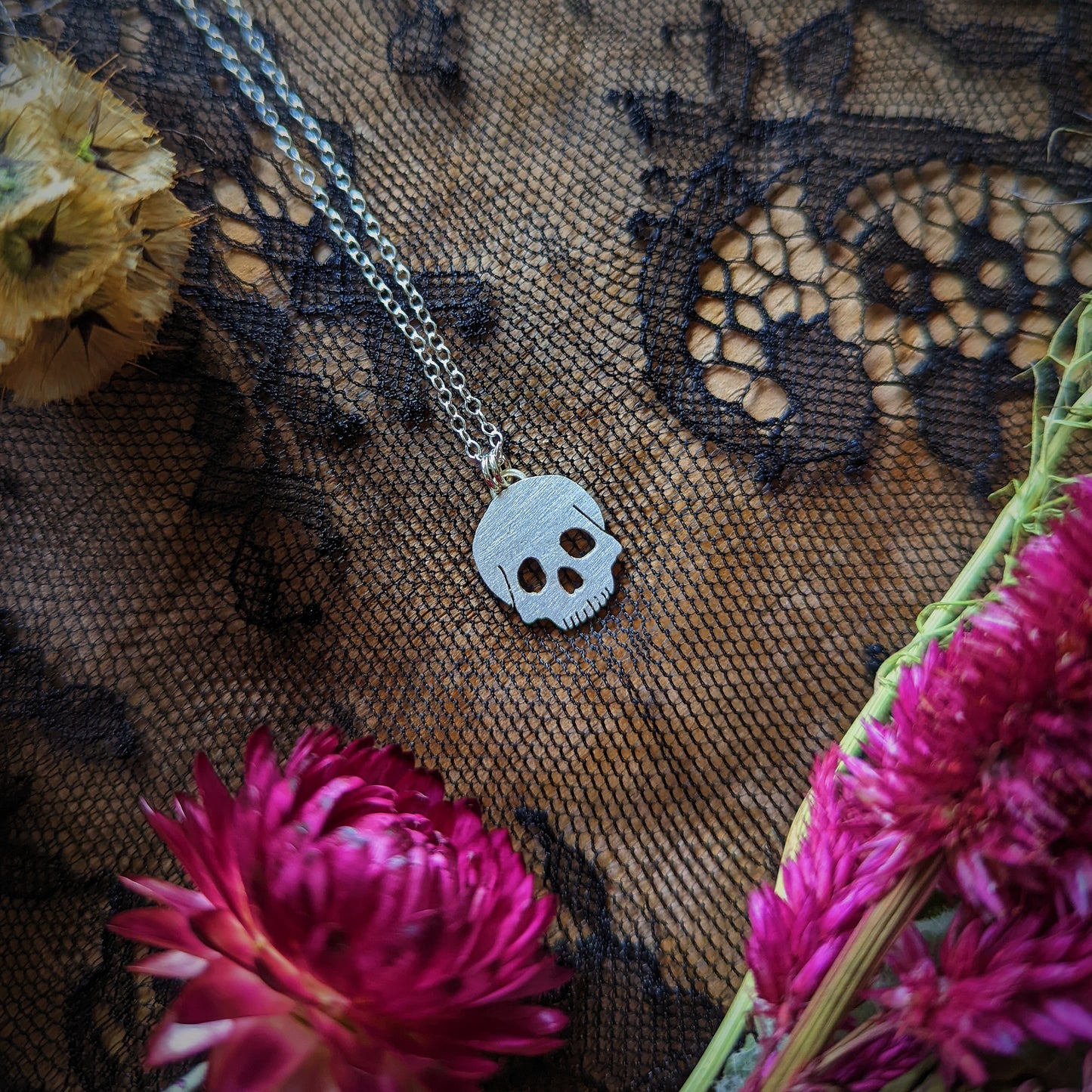 Silver Skull Necklace