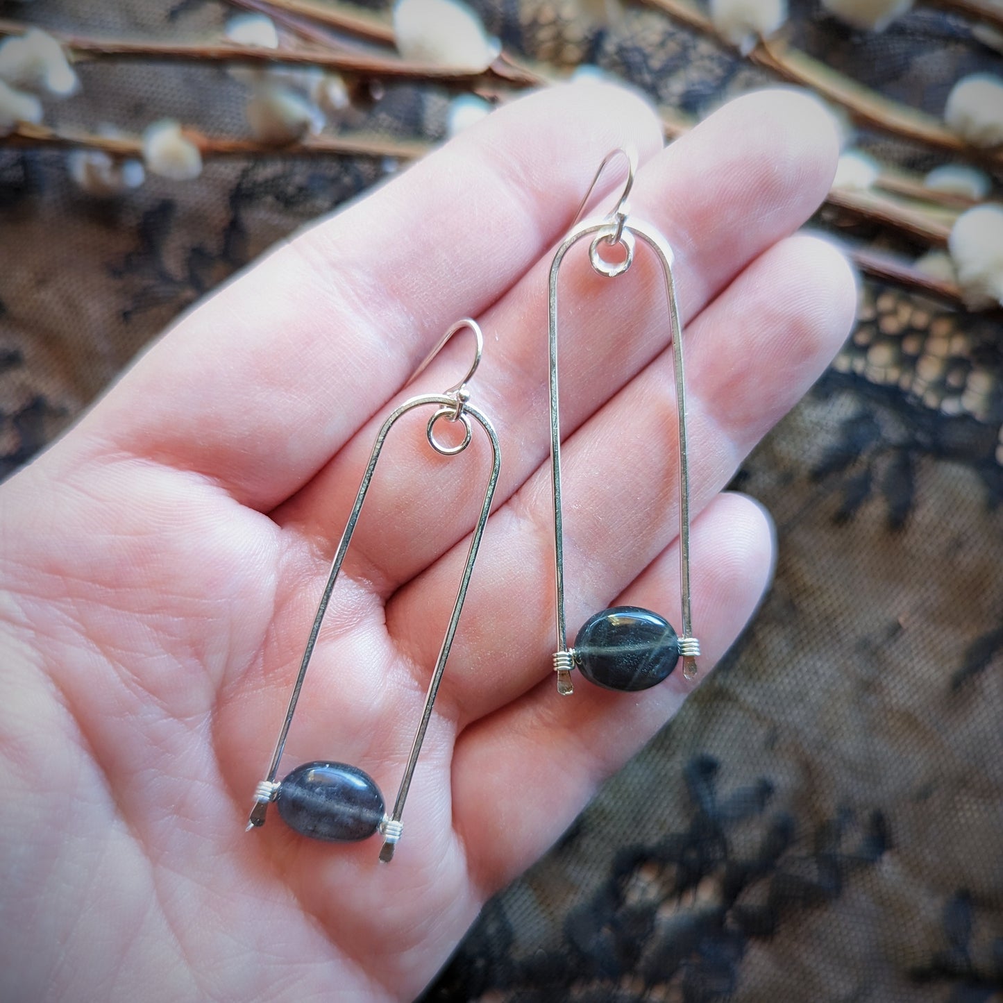 Labradorite Turn Earrings
