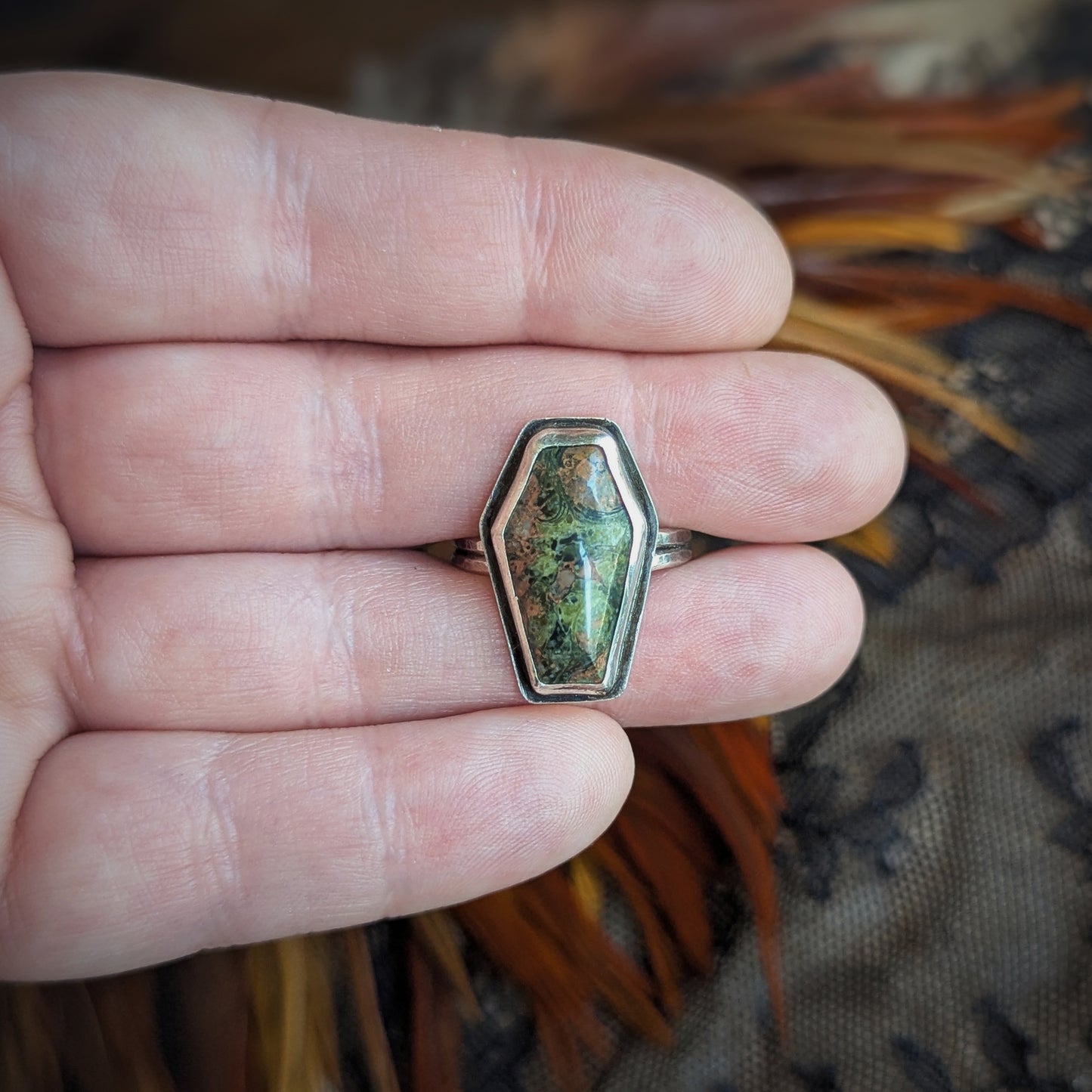 Unikite Coffin Ring- Size 8