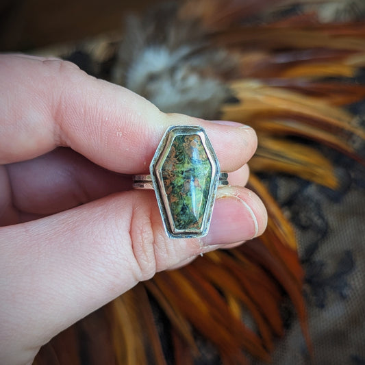Unikite Coffin Ring- Size 8