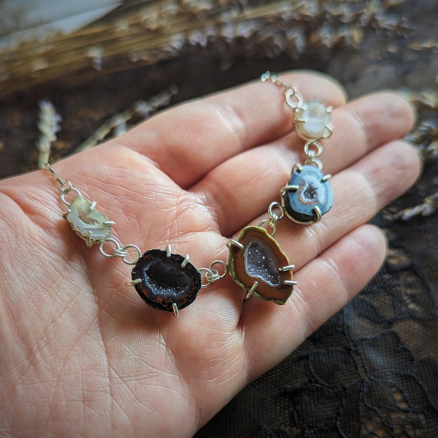 Geode Crown Necklace