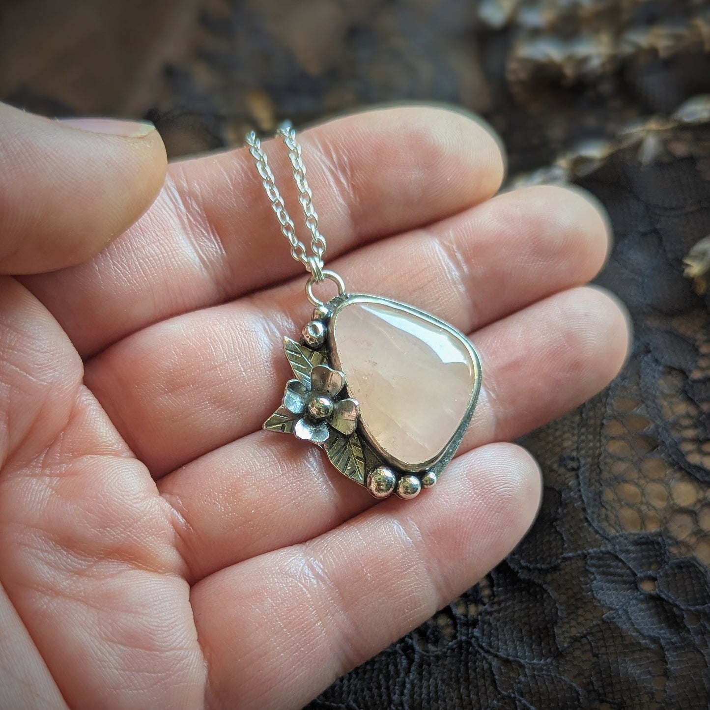 Rose Quartz Rena Necklace
