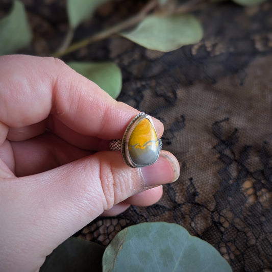 Bumblebee Jasper Ridge Ring- Size 6