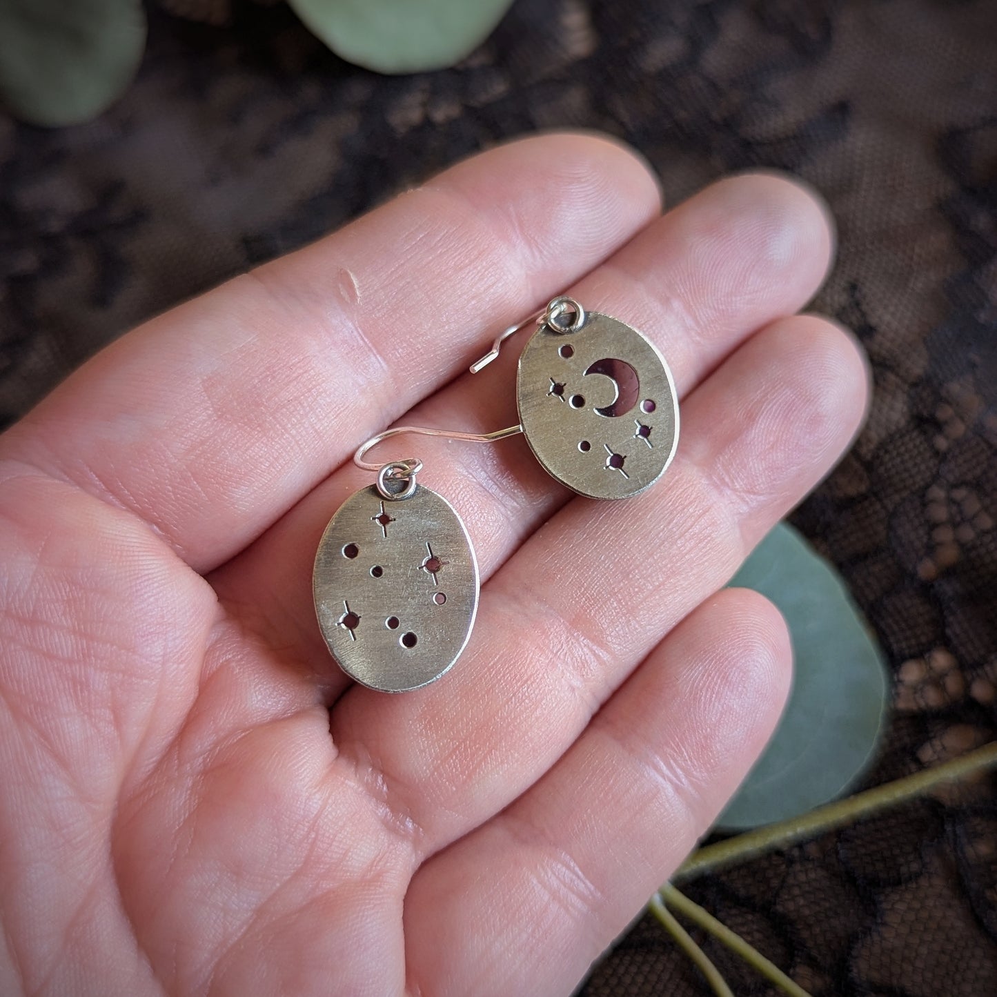 Amethyst Starry Night Earrings