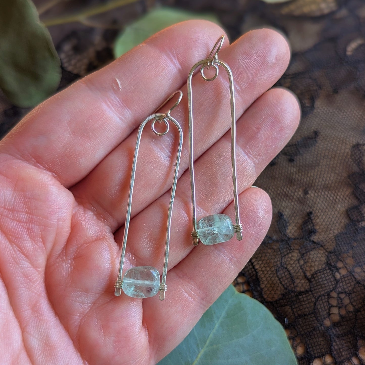 Fluorite Turn Earrings
