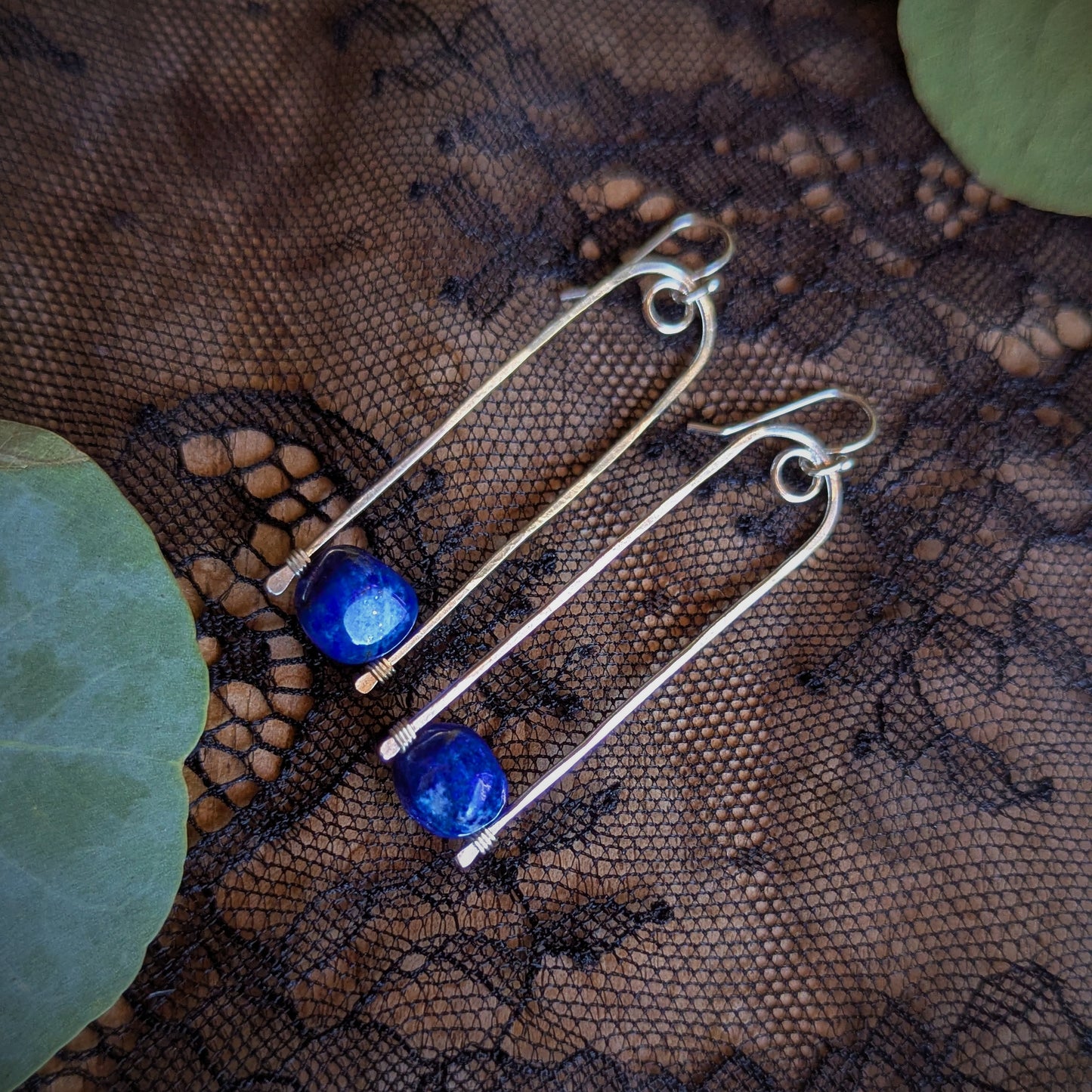 Lapis Turn Earrings