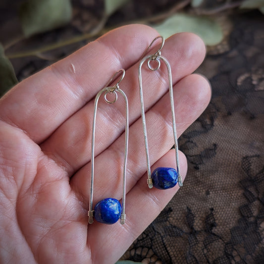 Lapis Turn Earrings
