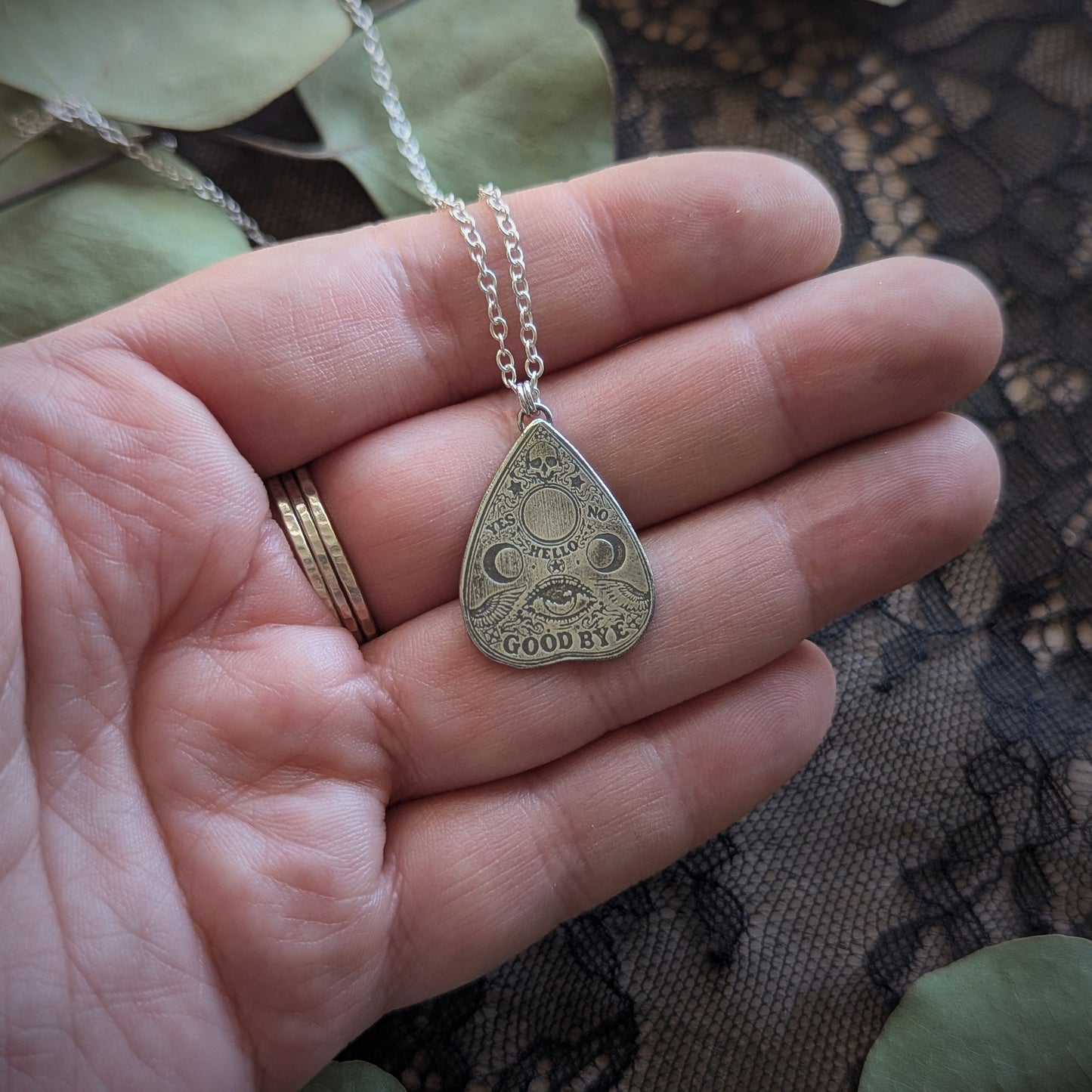 Ouija Planchette Necklace