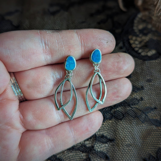 Opal Petal Earrings