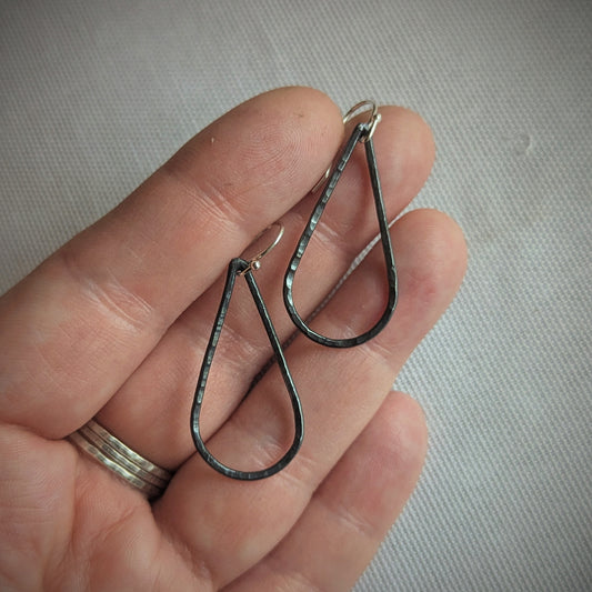 Copper Long Drop Earrings