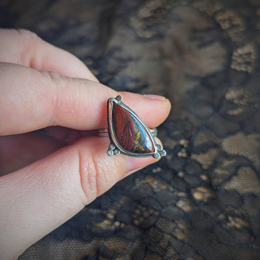 Tiger Iron Tilt Ring- Size 8