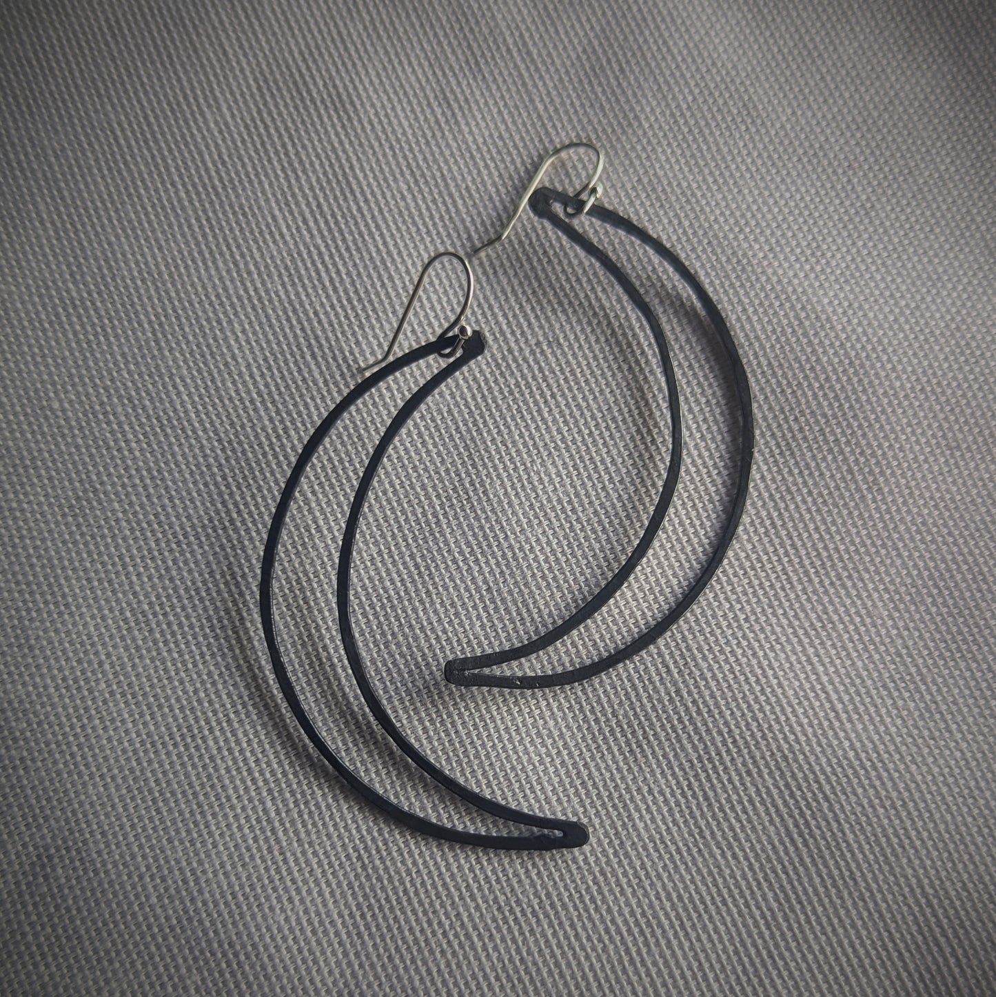 Copper Over the Moon Earrings