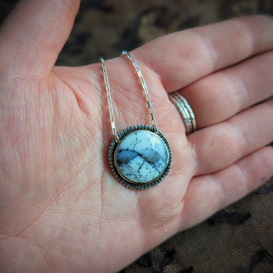 Snowy Mountain Peak Necklace