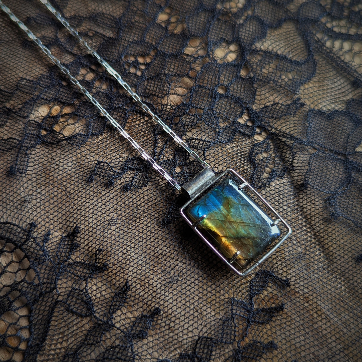 Labradorite Box of Rain Necklace