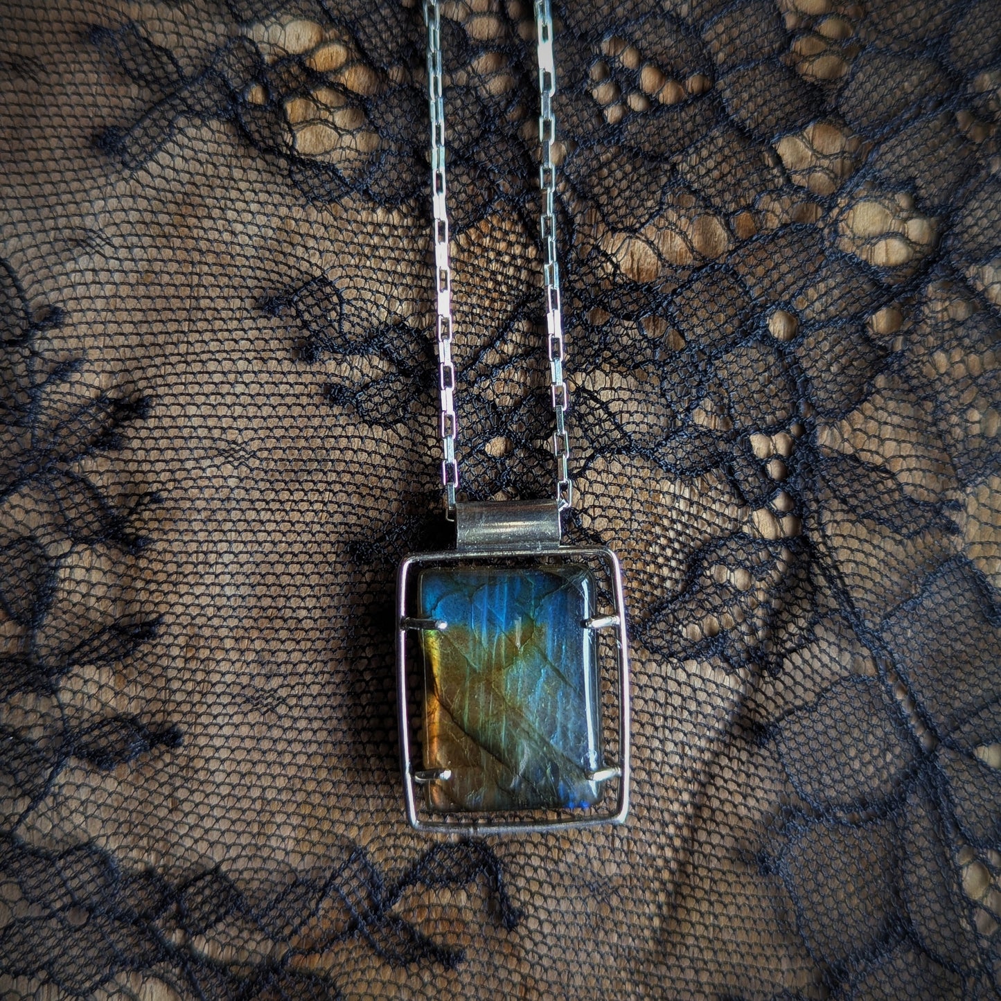 Labradorite Box of Rain Necklace