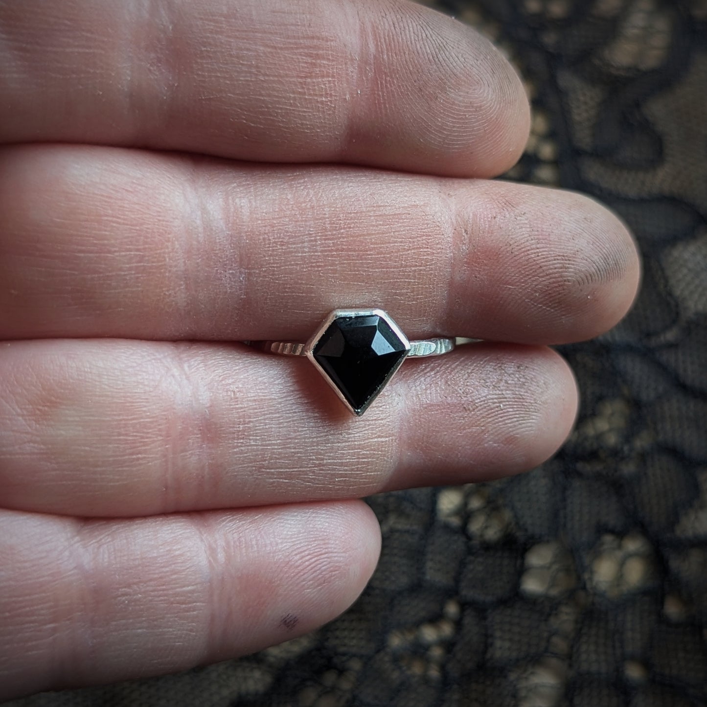 Black Onyx Bling Ring - Size 10