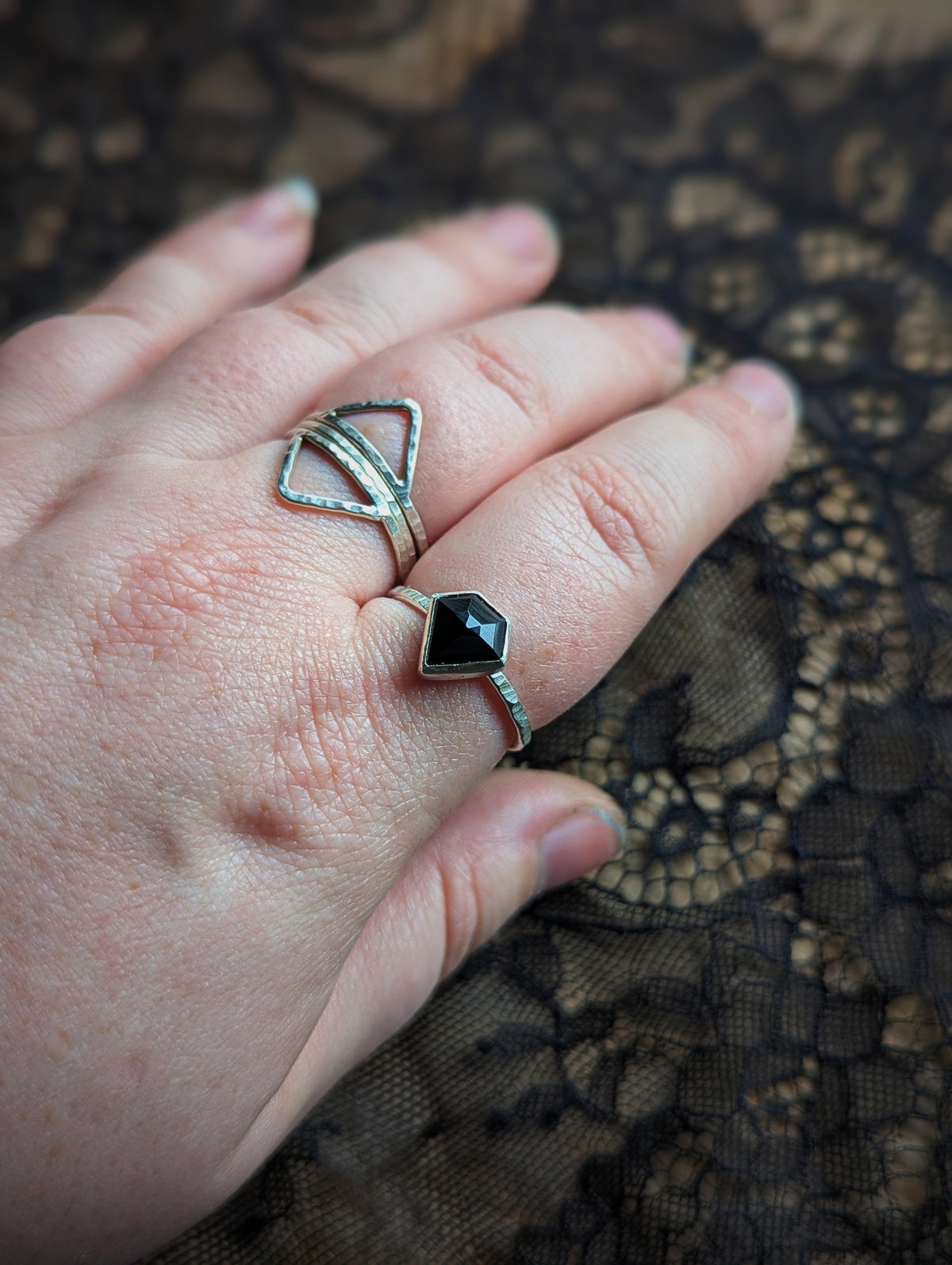 Black Onyx Bling Ring - Size 10
