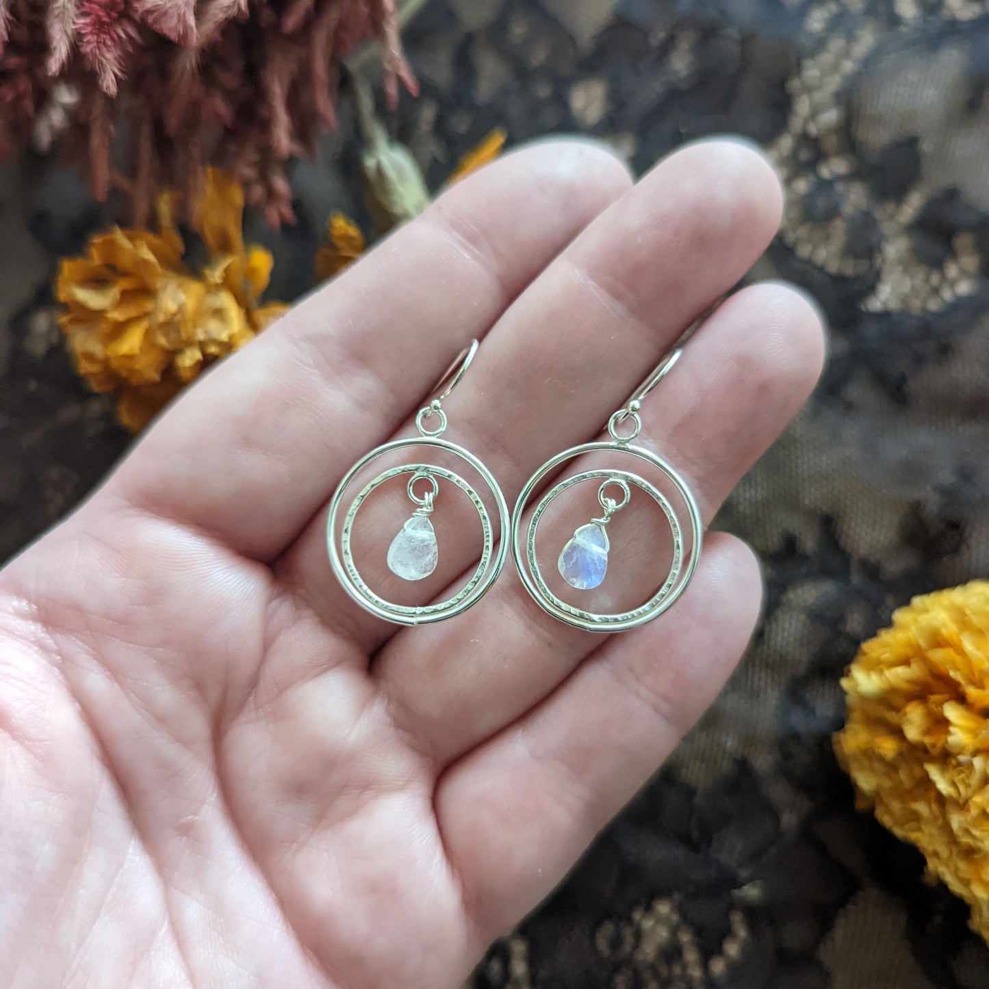 Moonstone Crest Earrings