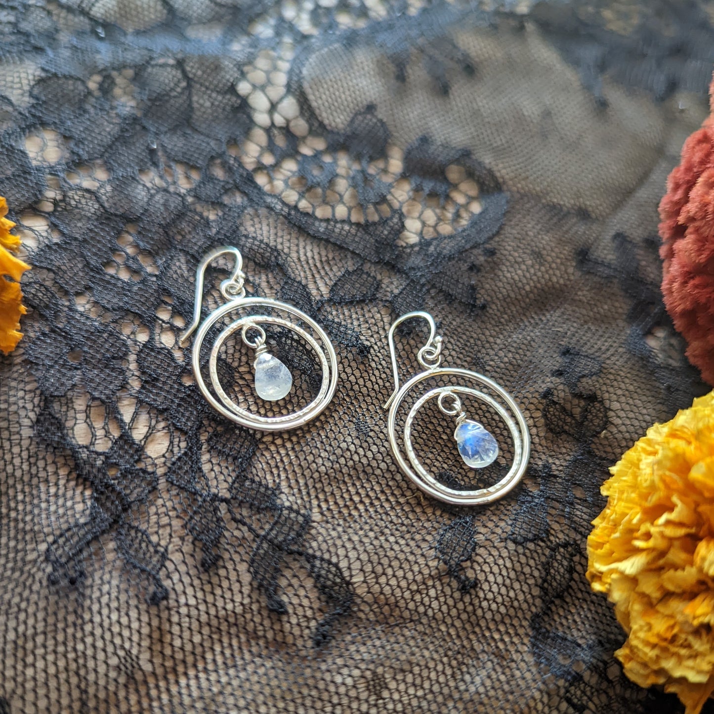Moonstone Crest Earrings