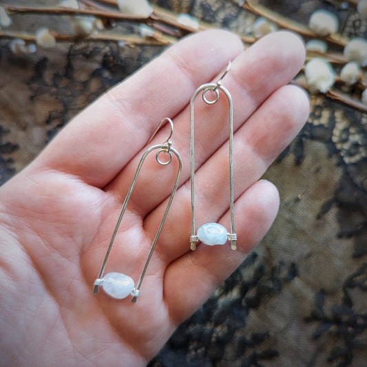 Moonstone Turn Earrings