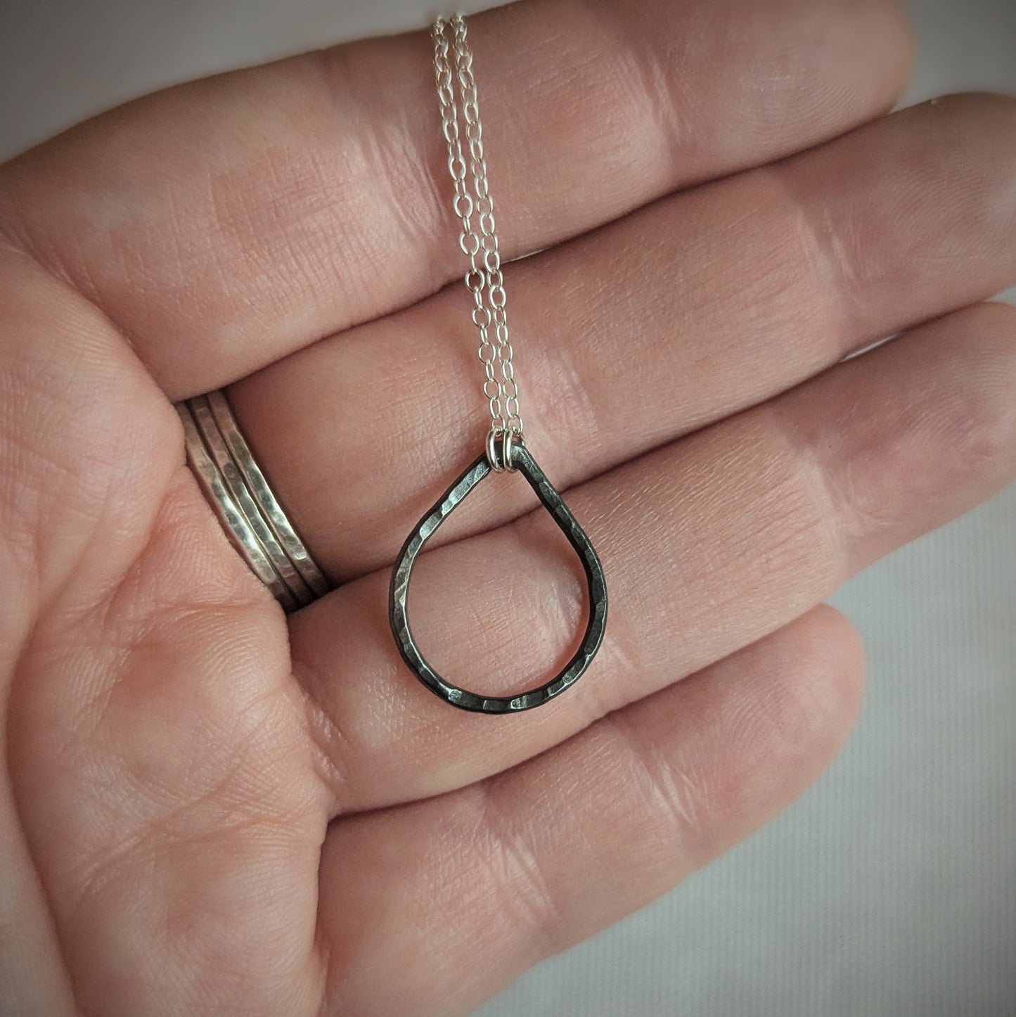Copper Droplet Necklace