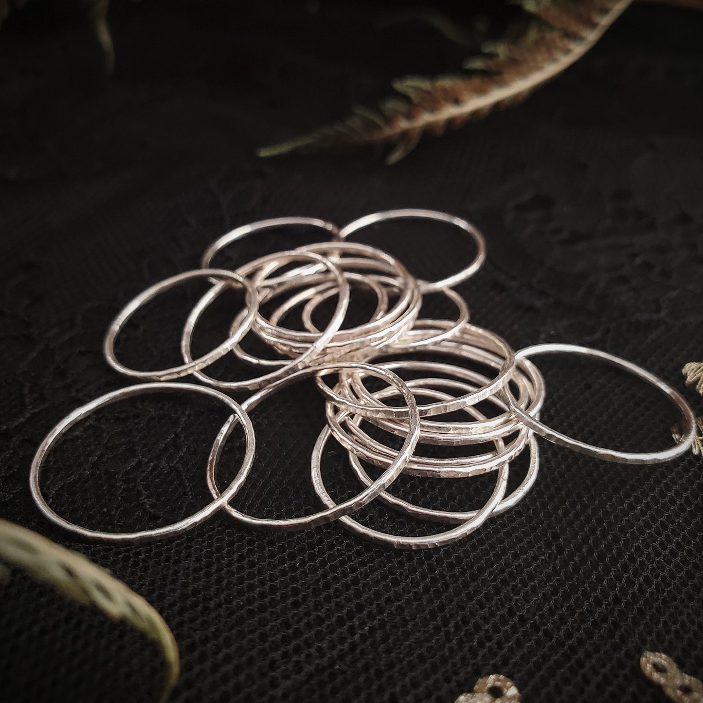 Hammered Stacking Ring