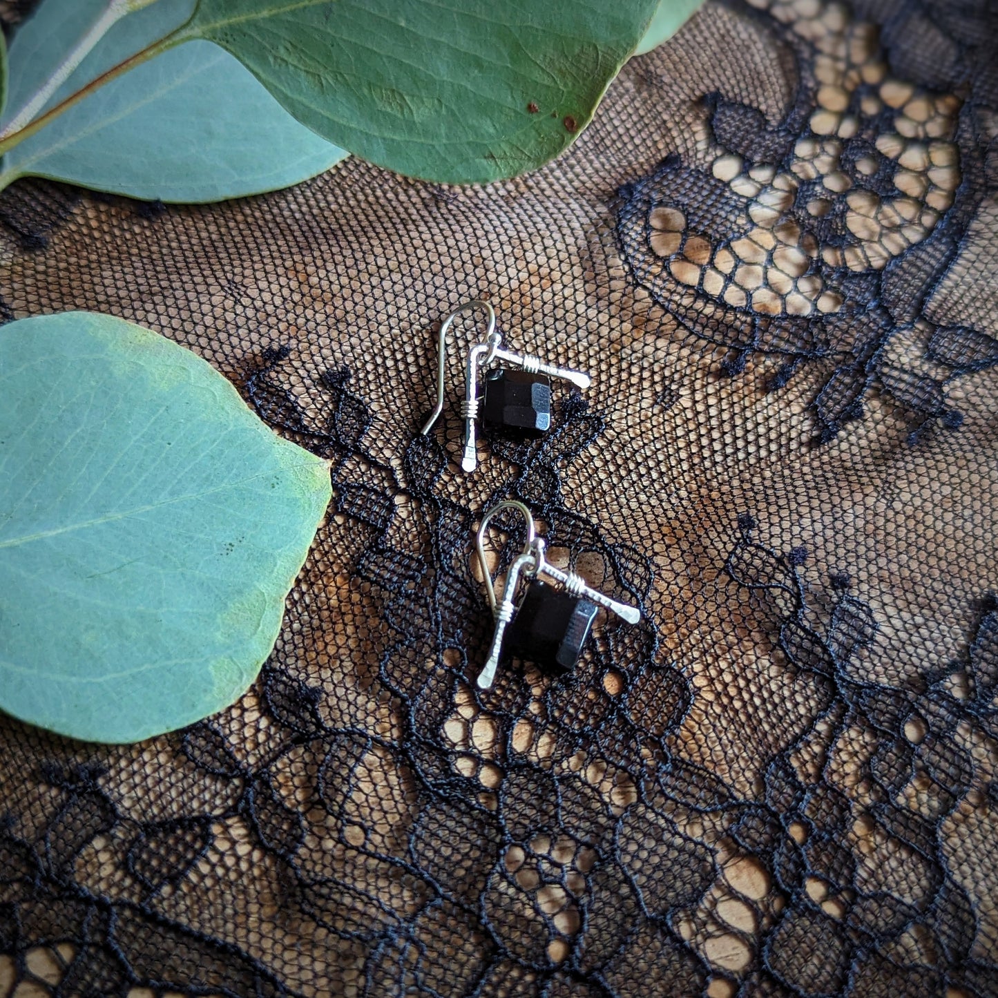 Onyx Eyelet Earrings