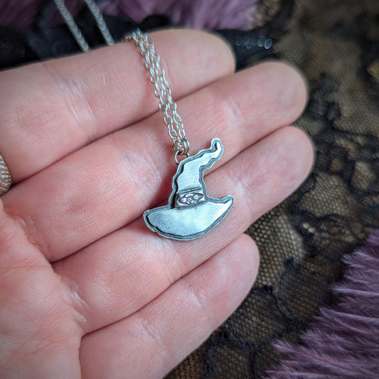 Flower Witch Hat Necklace