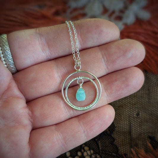 Amazonite Crest Necklace