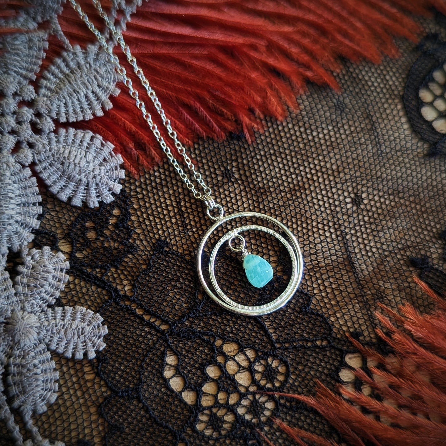 Amazonite Crest Necklace