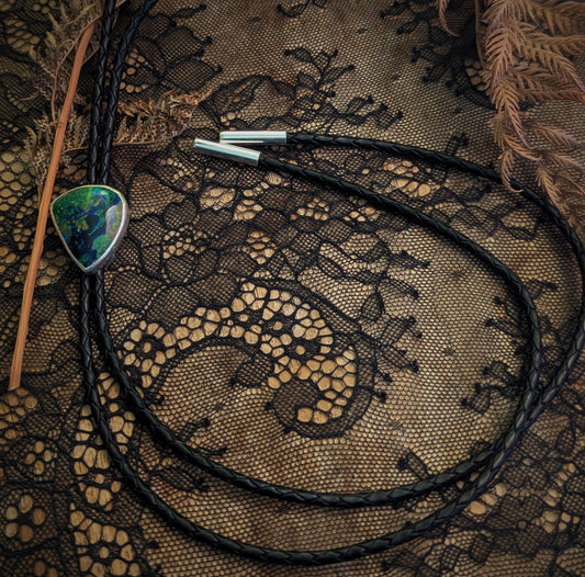 Malachite Azurite Bolo Tie
