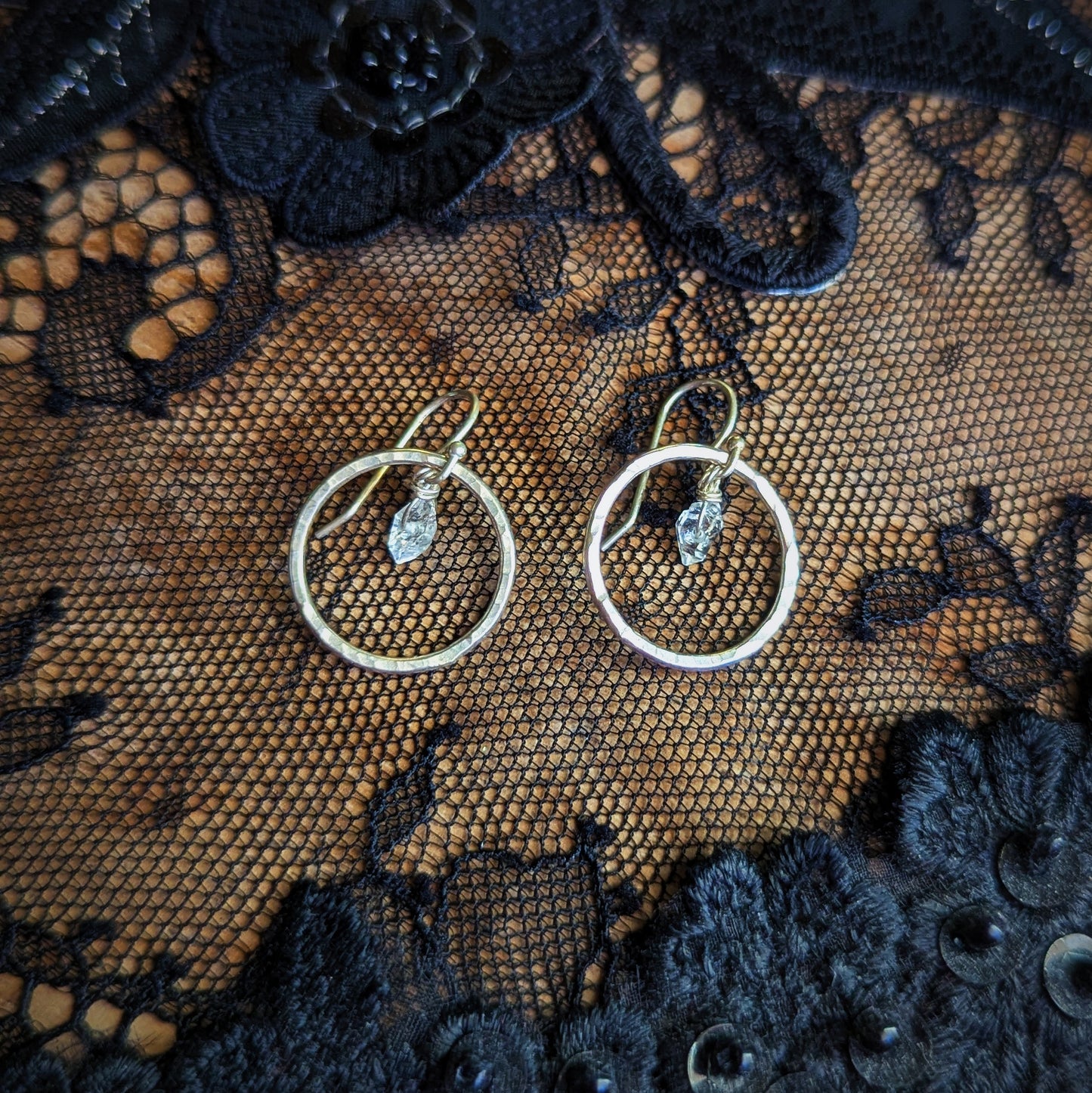 Herkimer Diamond Roundabout Earrings