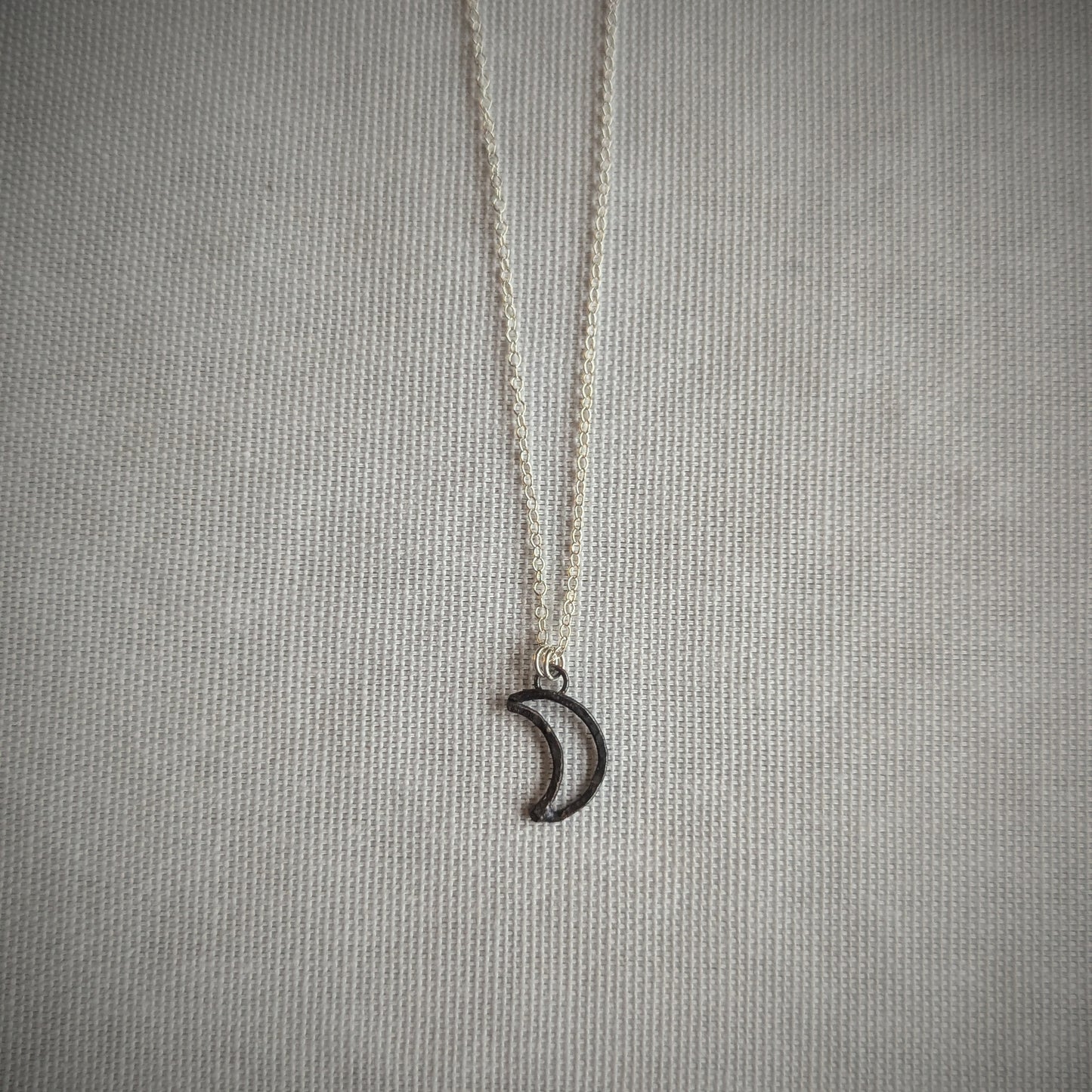 Copper Crescent Moon Necklace