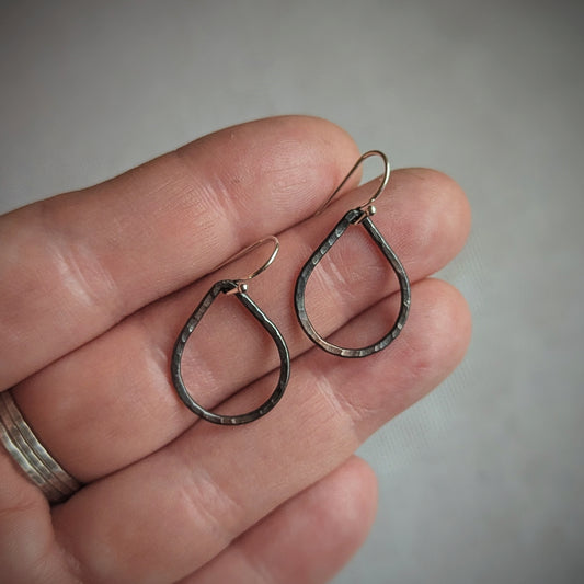 Copper Droplet Earrings