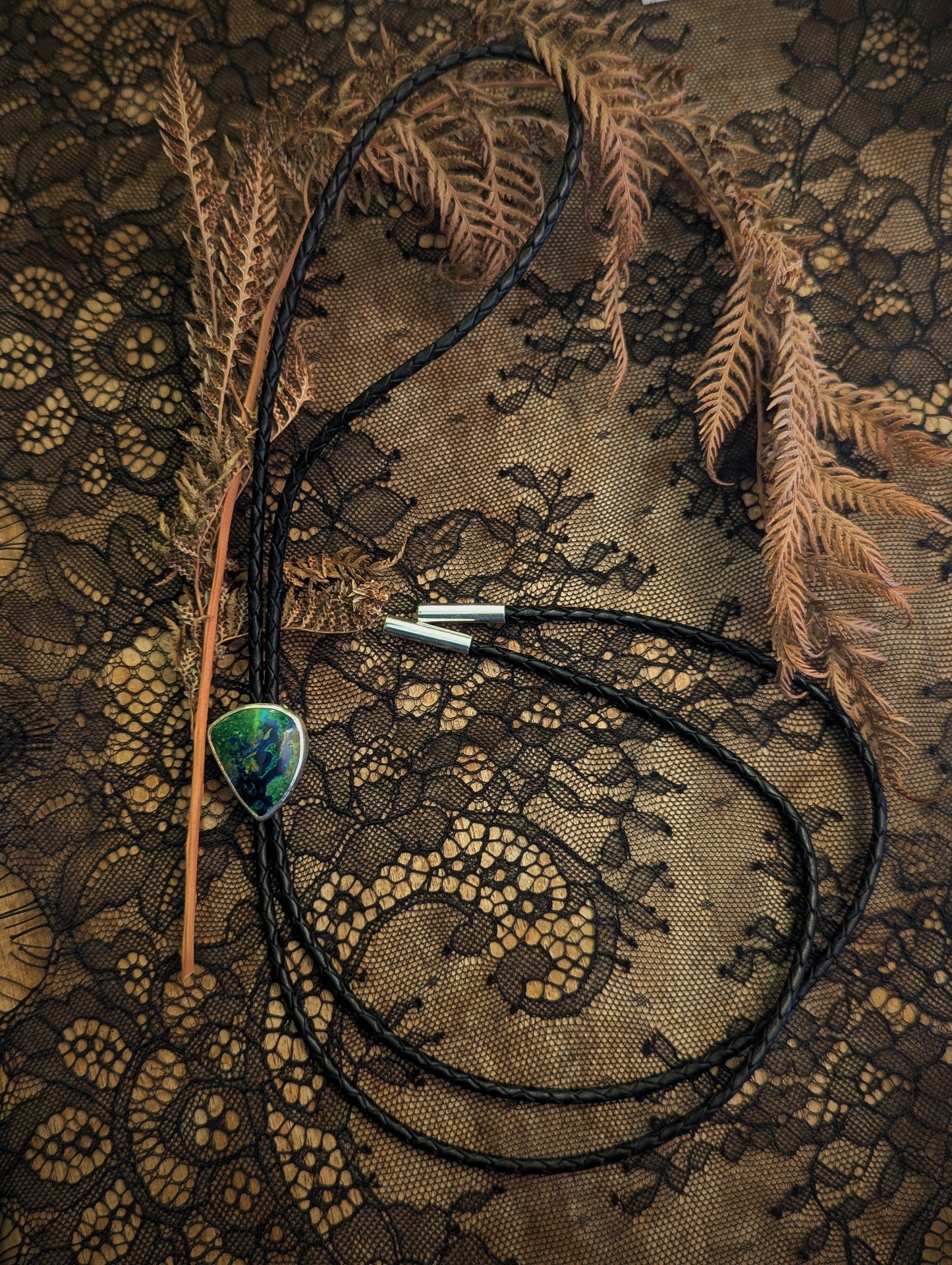Malachite Azurite Bolo Tie