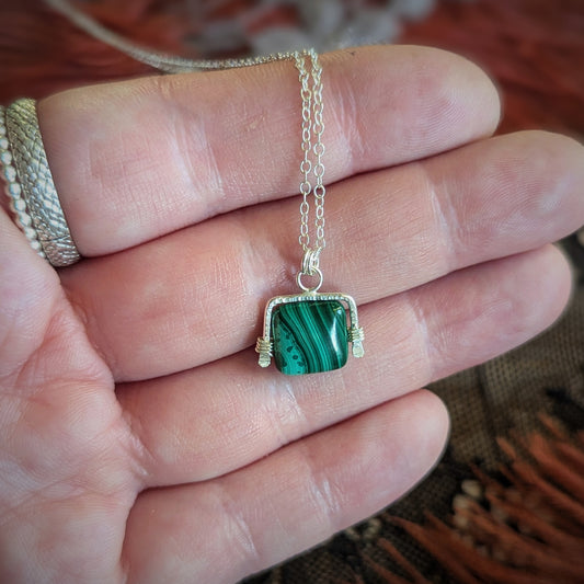Malachite Stripe Necklace