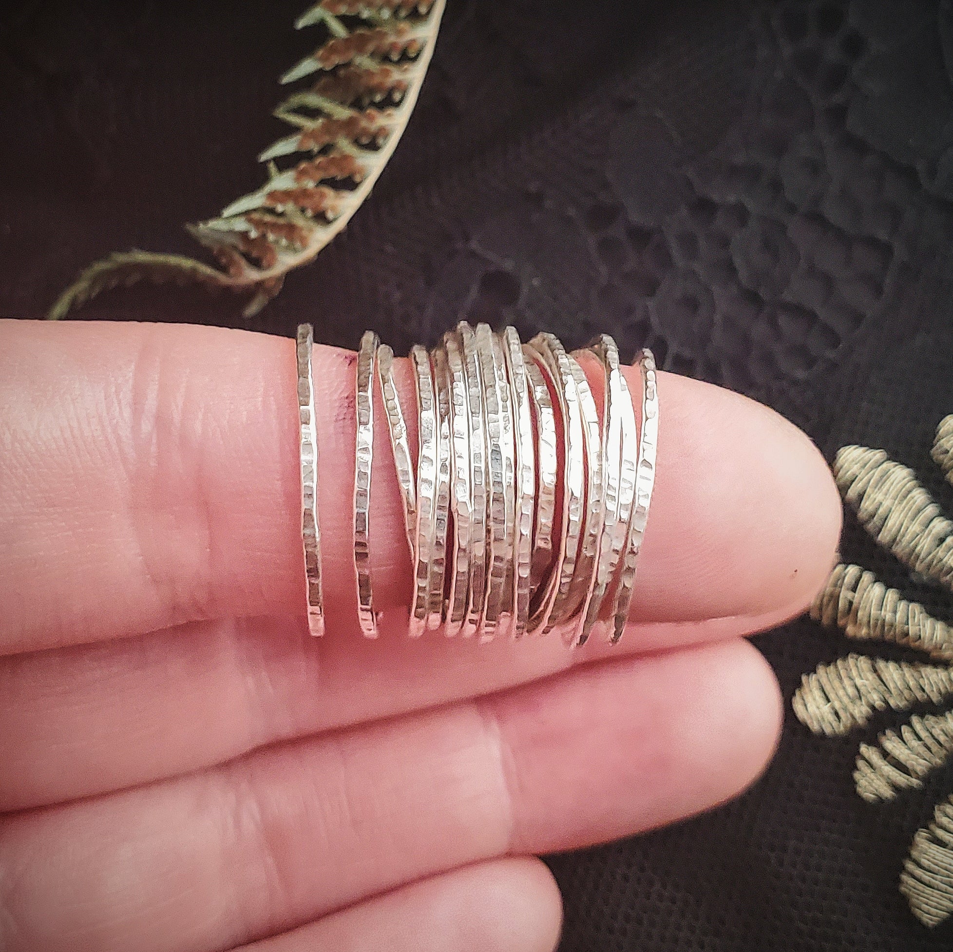 Hammered Stacking Ring – Maxi Cif Designs
