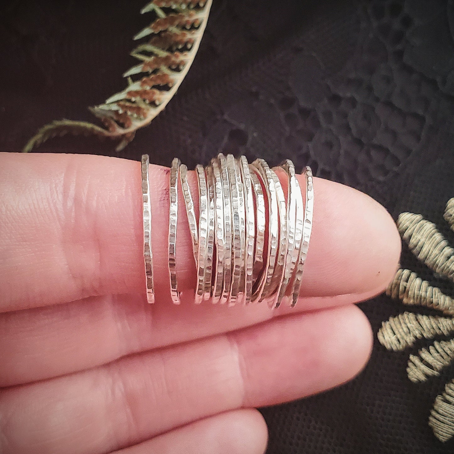 Hammered Stacking Ring