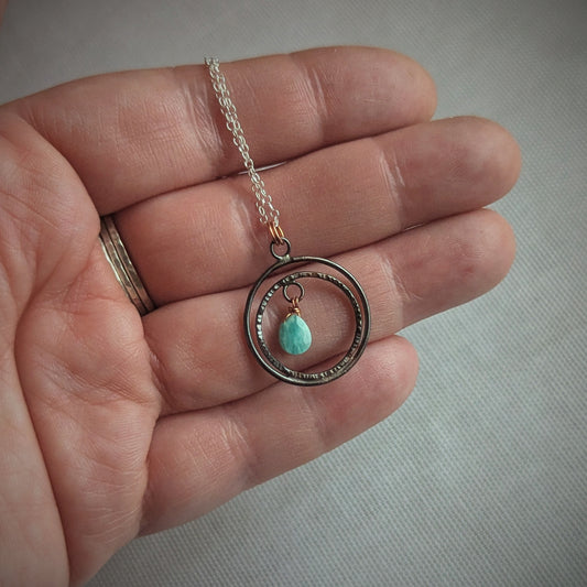 Copper Amazonite Crest Necklace